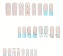 Load image into Gallery viewer, Pretty Nails: Tied Up Blue