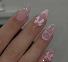Load image into Gallery viewer, Pretty Nails: Bowed Pink