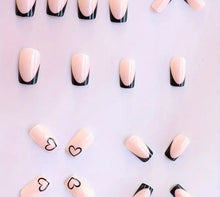 Load image into Gallery viewer, Pretty Nails: Black Hearts