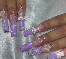 Load image into Gallery viewer, Pretty Nails: Purp and Bears