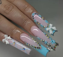 Load image into Gallery viewer, Pretty Nails: Tied Up Blue