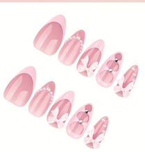 Load image into Gallery viewer, Pretty Nails: Bowed Pink