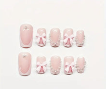 Load image into Gallery viewer, Pretty Nails: French Bows and Pearls