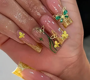 Pretty Nails: Trees and Sun