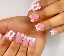 Load image into Gallery viewer, Pretty Nails: Bow and Diamonds