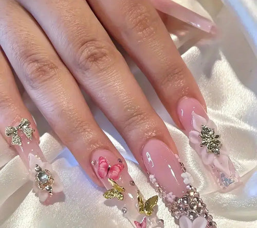 Pretty Nails:  Flower Girl