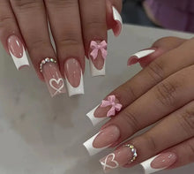 Load image into Gallery viewer, Pretty Nails: Pink Hearts